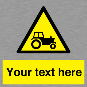 Custom warning farm machinery